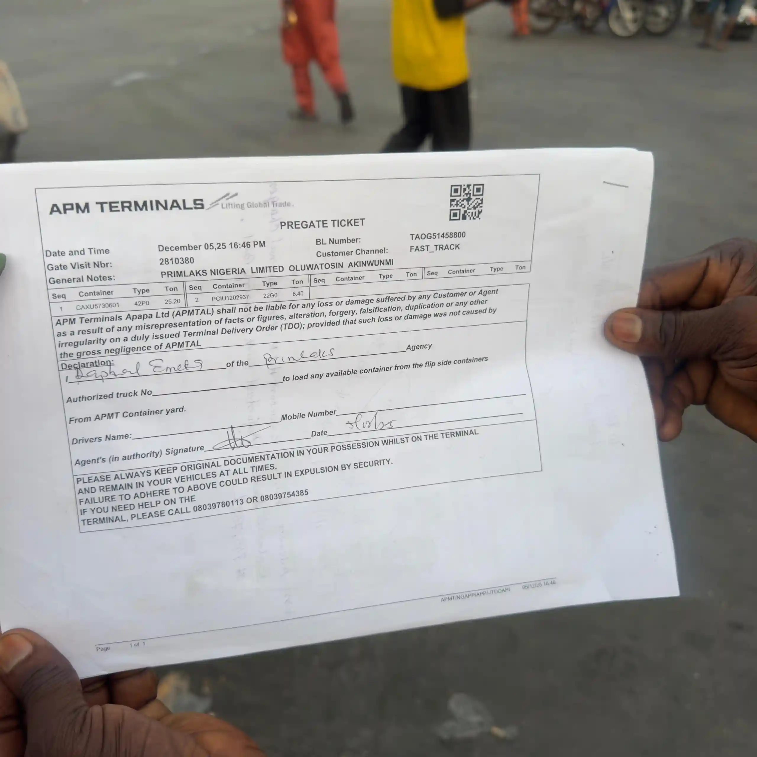 Import Clearance Documentation